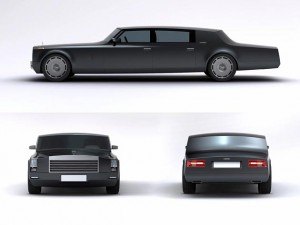 3D-макеты совершенно нового продукта от марки ЗИЛ, а именно лимузина для Дмитрия Медведева