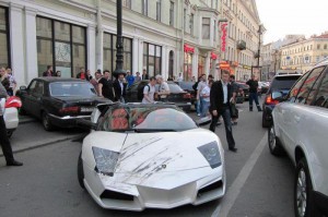 Авария с участием Lamborghini в Питере