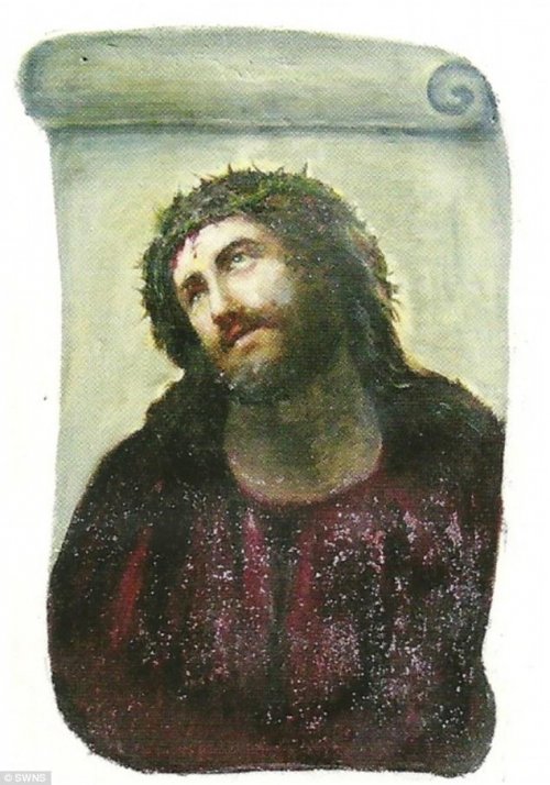 Церковная фреска Иисус 