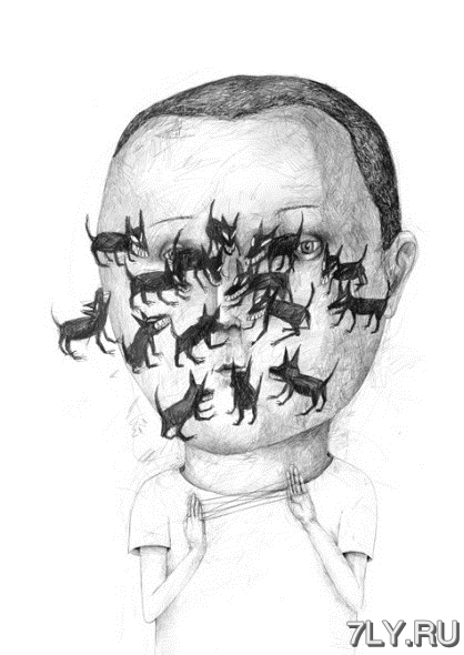 Австрийский иллюстратор Стефан Зайциц залезает в головы своим героям.