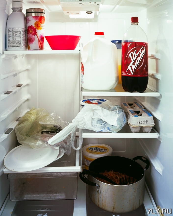 холодильник с едой