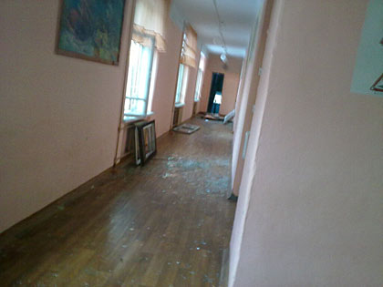 Последствия взрыва в одной из школ Челябинской области