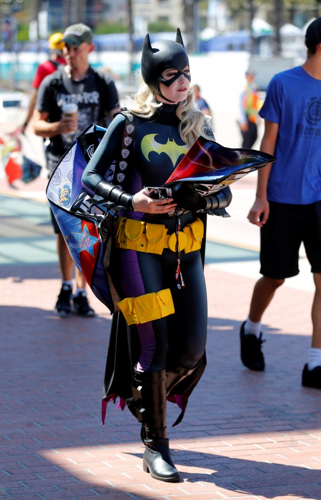An attendee dressed as Bat Girl arrives for the start of Comic-Con International in San Diego, California, United States, July 20, 2016. (Photo by Mike Blake/Reuters)