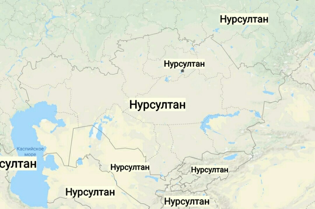 Карта города нурсултан